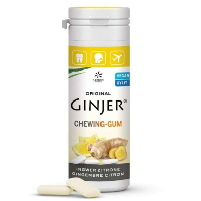 LEMON PHARMA ORIGINAL GINGER CITRON CHEWIN GUM