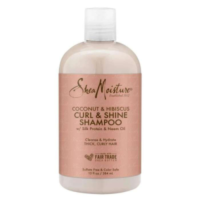 SHEA MOISTURE COCONUT HIBISCUS CURL ET SHINE SHAMPOING 384 ML