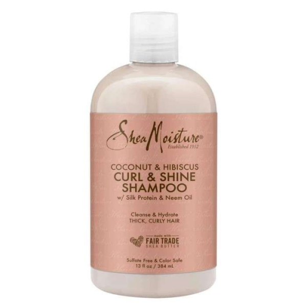 SHEA MOISTURE COCONUT HIBISCUS CURL ET SHINE SHAMPOING 384 ML