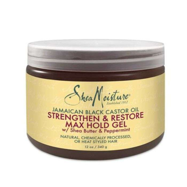 SHEA MOISTURE JAMAICAN BLACK CASTOR OIL STRENGTHEN ET RESTORE STYLING MAX HOLD GEL 340G