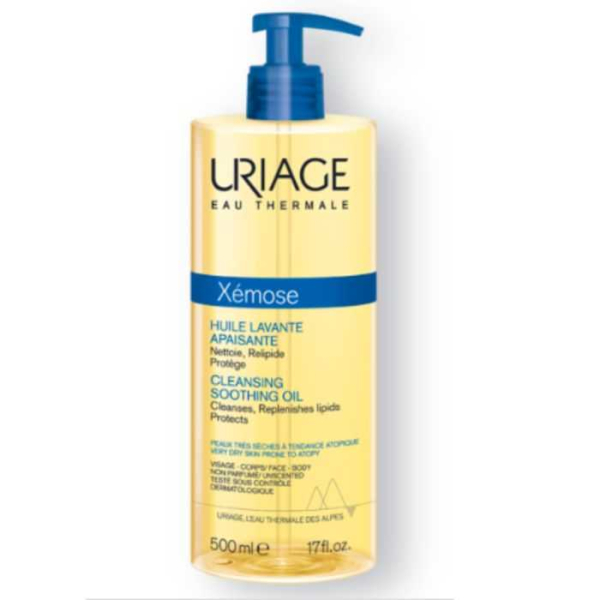 URIAGE XEMOSE HUILE NETTOYANTE APAISANTE VISAGE ET CORPS 500 ML