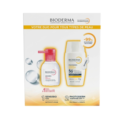 Pack Bioderma XDefense SPF50+ + Sensibio H2O | PUREA