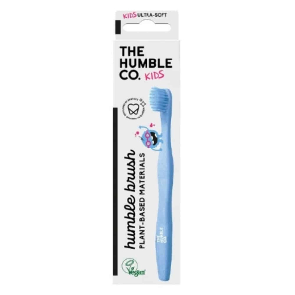 Humble Brosse à Dents Enfant Bleue à Base de Plantes