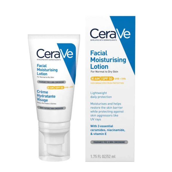 CERAVE CREME HYDRATANTE VISAGE SPF 50 52 ML