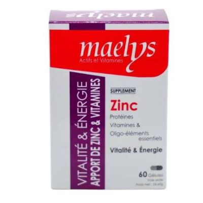 Maelys Zinc & Vitamines B 60 gélules | PUREA