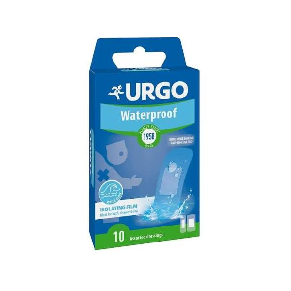 Urgo Aquafilm 10 pansements résistants à l’eau, 2 tailles