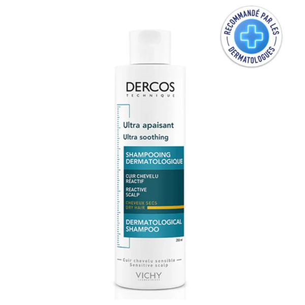 VICHY DERCOS ULTRA APAISANT SHAMPOING CHEVEUX SEC 200ML